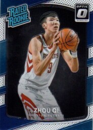 2017-18 Panini Donruss Optic Rated Rookie #151 Zhou Qi - Rockets